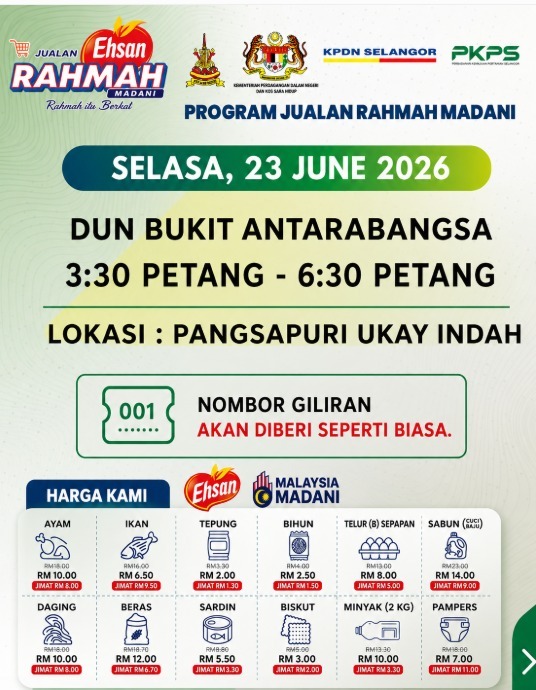 Jualan Rahmah pada 23 June 2026 Hari Selasa