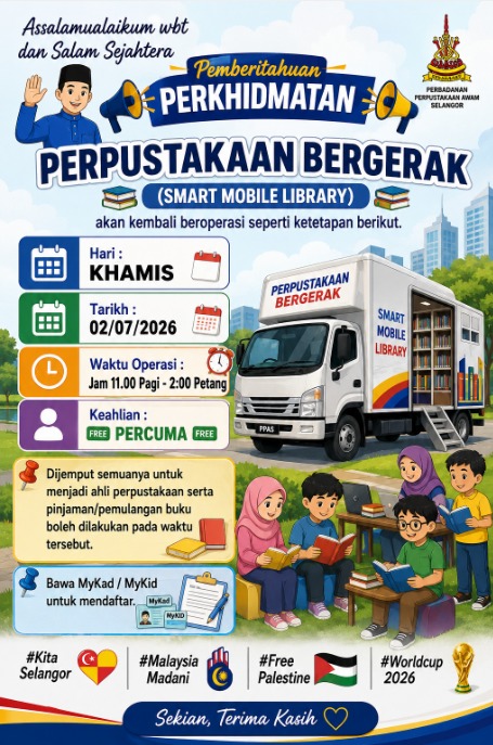 Perpustakaan Bergerak pada 2 Julai 2026